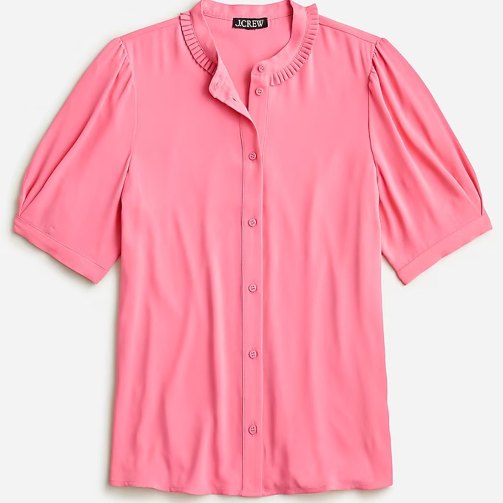 J. Crew drapey button up blouse